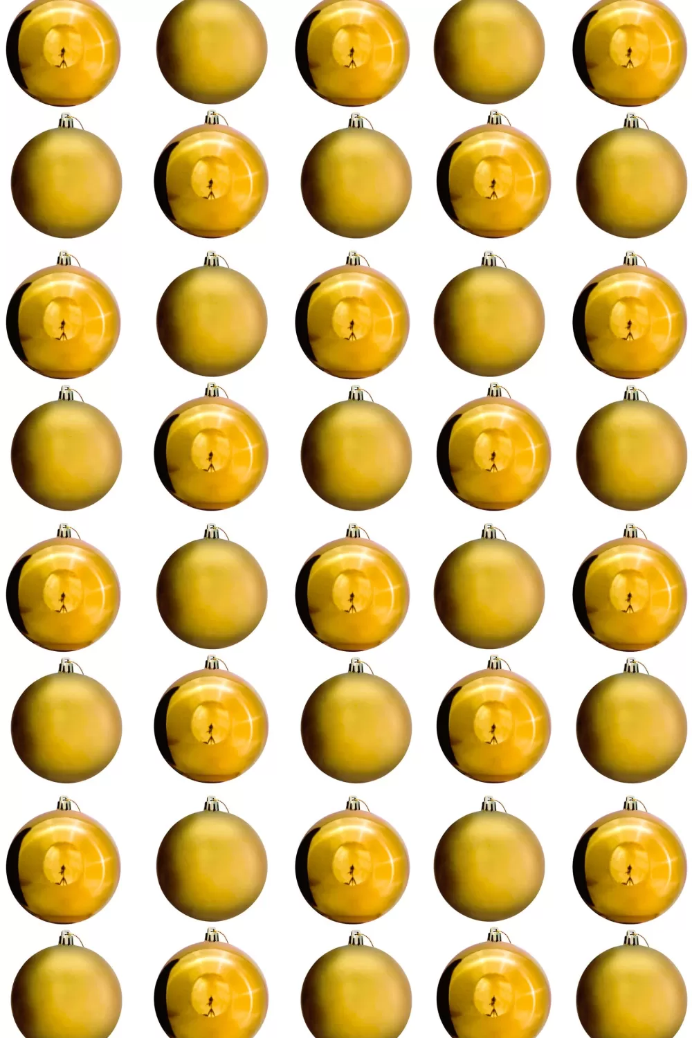 Christmas Tree World 10cm Gold Bauble Set 40pc< Medium Christmas Baubles