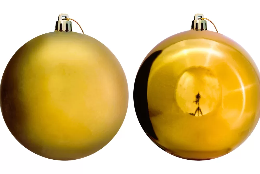 Christmas Tree World 10cm Gold Bauble Set 40pc< Medium Christmas Baubles