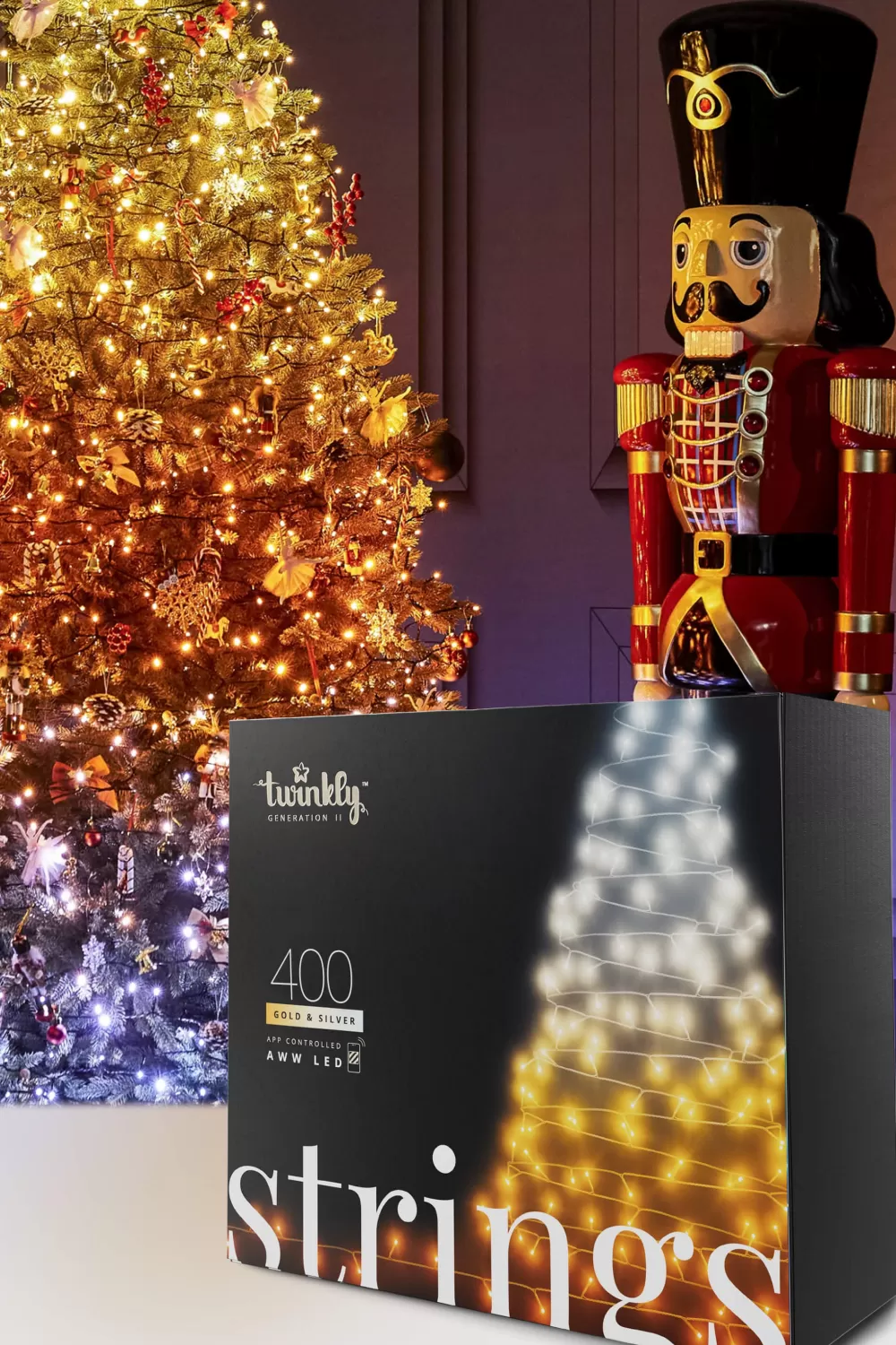 Christmas Tree World 400 AWW Twinkly App-Controlled String Lights< Smart Lighting | Twinkly Lights
