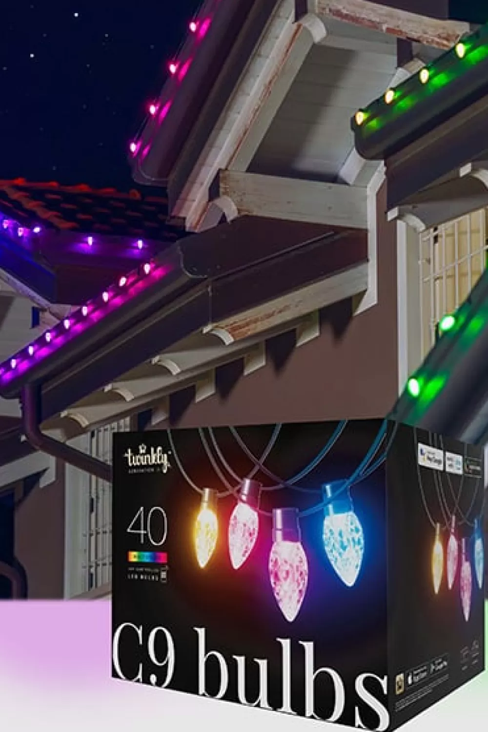 Christmas Tree World 40 Twinkly C9 Bulb String Lights< Smart Lighting | Twinkly Lights