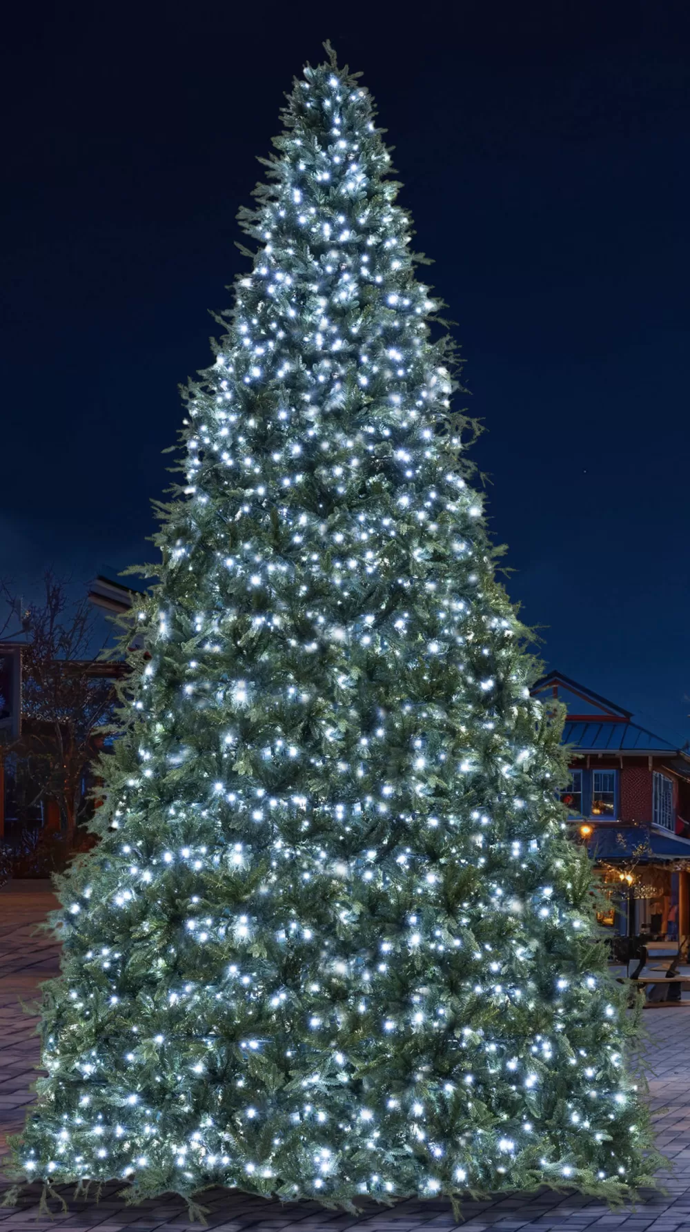 Christmas Tree World 4m/13.1ft Commercial Giant Woodland Frame Tree - Choose LED Colour< Outdoor Led Trees | Large Commercial Christmas Trees