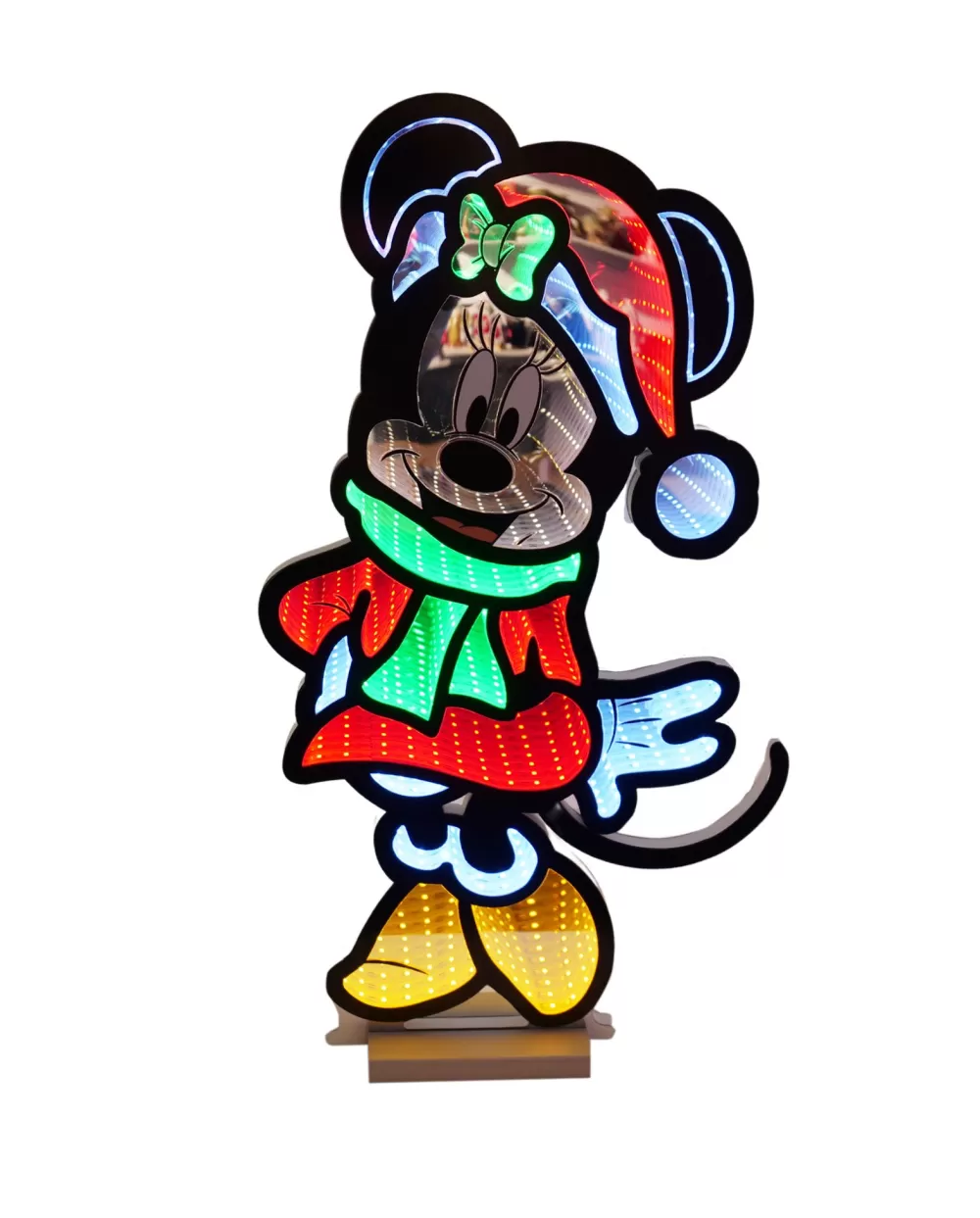 Christmas Tree World 60cm Minnie Mouse Light-Up Infinity Mirror - Disney Licensed< Disney Licensed Decorations