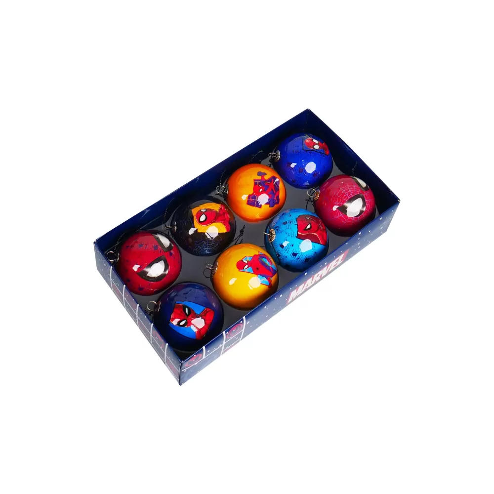 Christmas Tree World 6cm Spiderman Baubles (8pc) - Marvel Licensed< Marvel Licensed Decorations | Disney Licensed Decorations