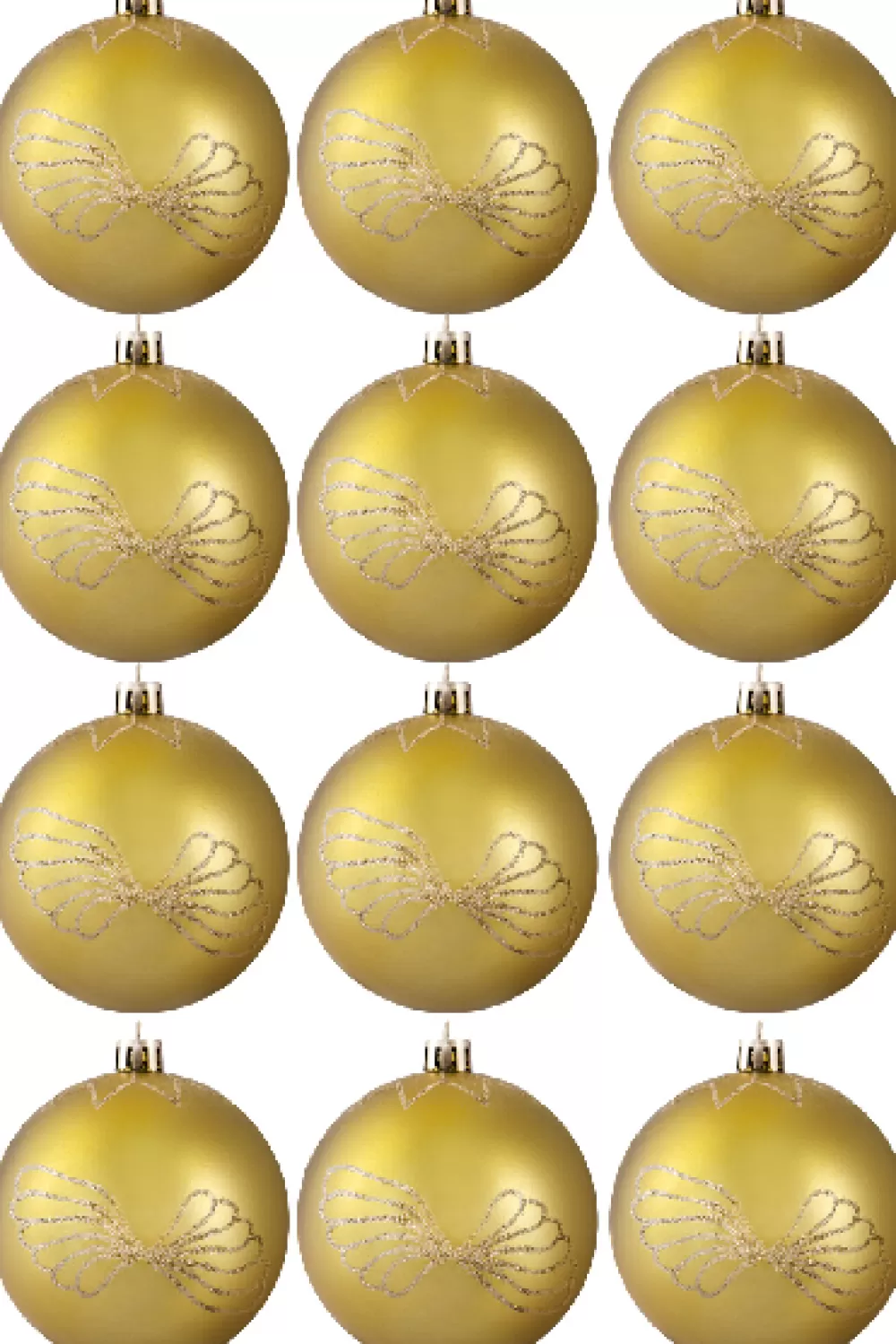 Christmas Tree World Hand Painted Shatterproof Bauble Design 21 (12 Pack)< Hand Painted Baubles