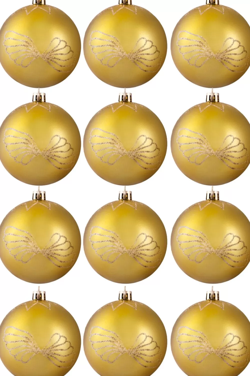 Christmas Tree World Hand Painted Shatterproof Bauble Design 21 (12 Pack)< Hand Painted Baubles
