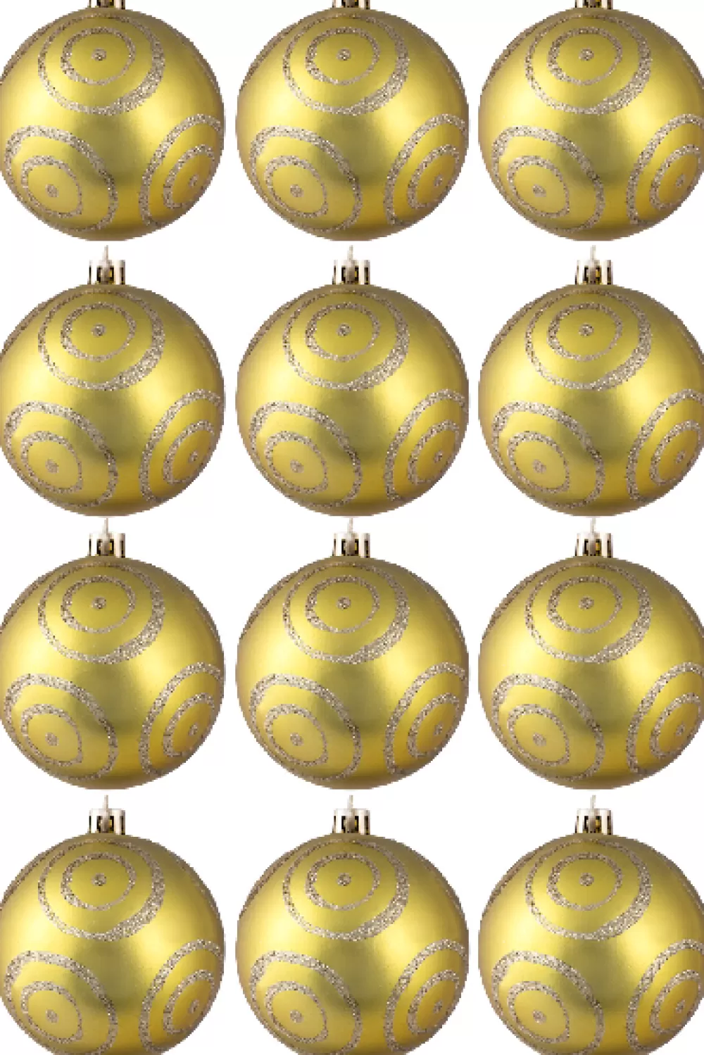Christmas Tree World Hand Painted Shatterproof Bauble Design 22 (12 Pack)< Hand Painted Baubles