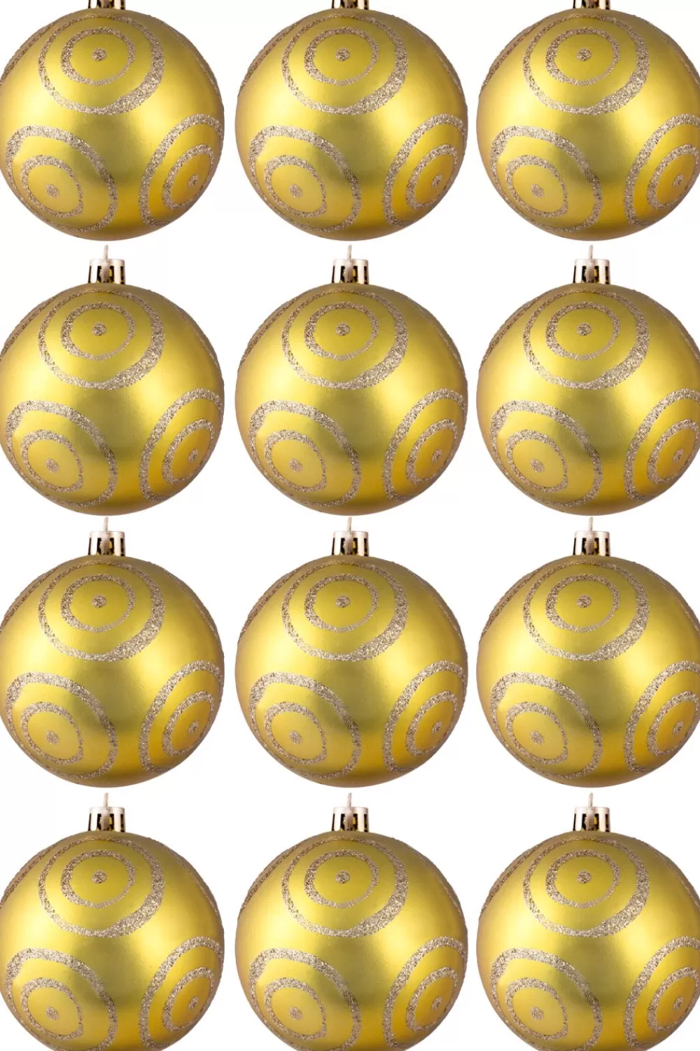 Christmas Tree World Hand Painted Shatterproof Bauble Design 22 (12 Pack)< Hand Painted Baubles