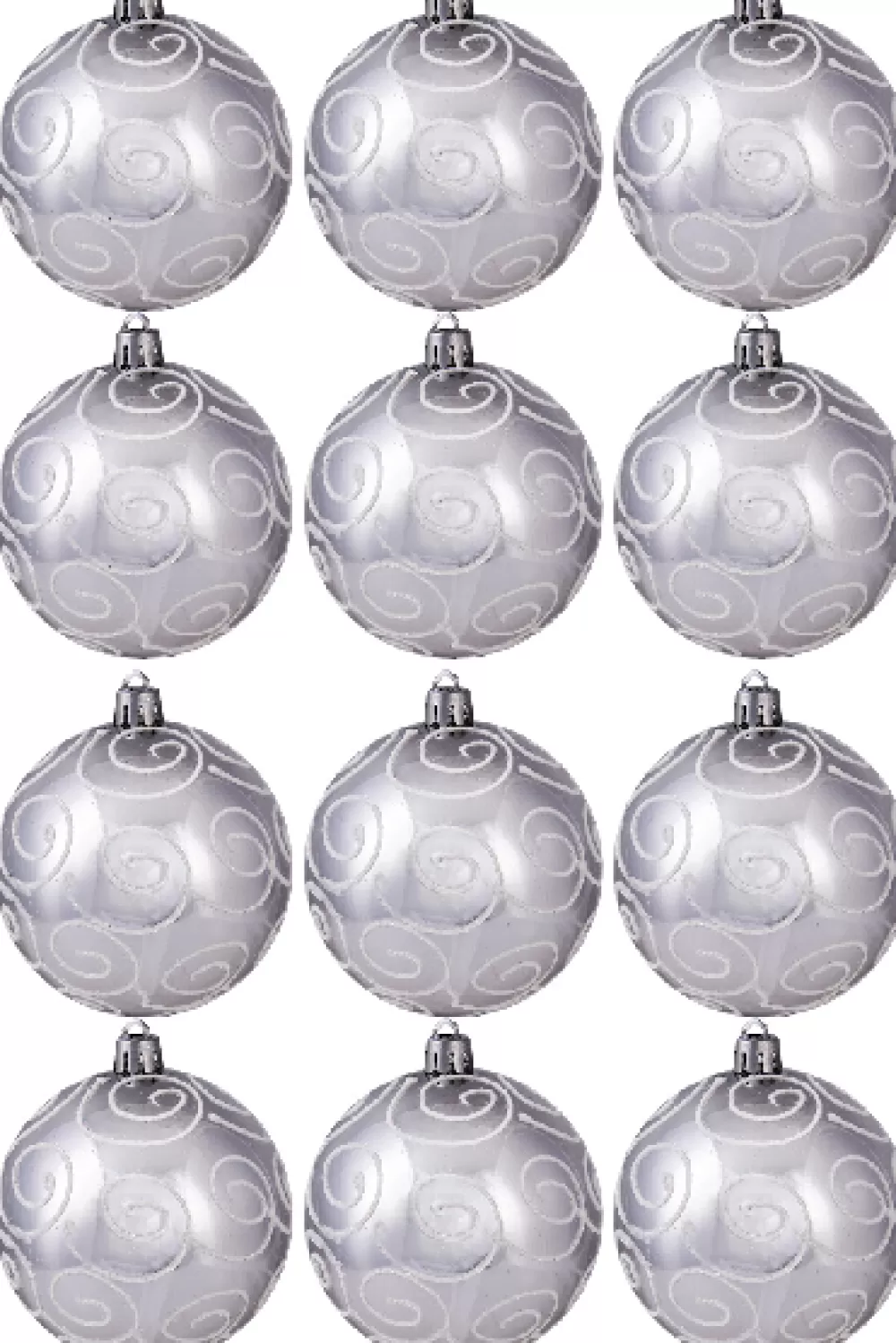 Christmas Tree World Hand Painted Shatterproof Bauble Design 38 (12 Pack)< Hand Painted Baubles