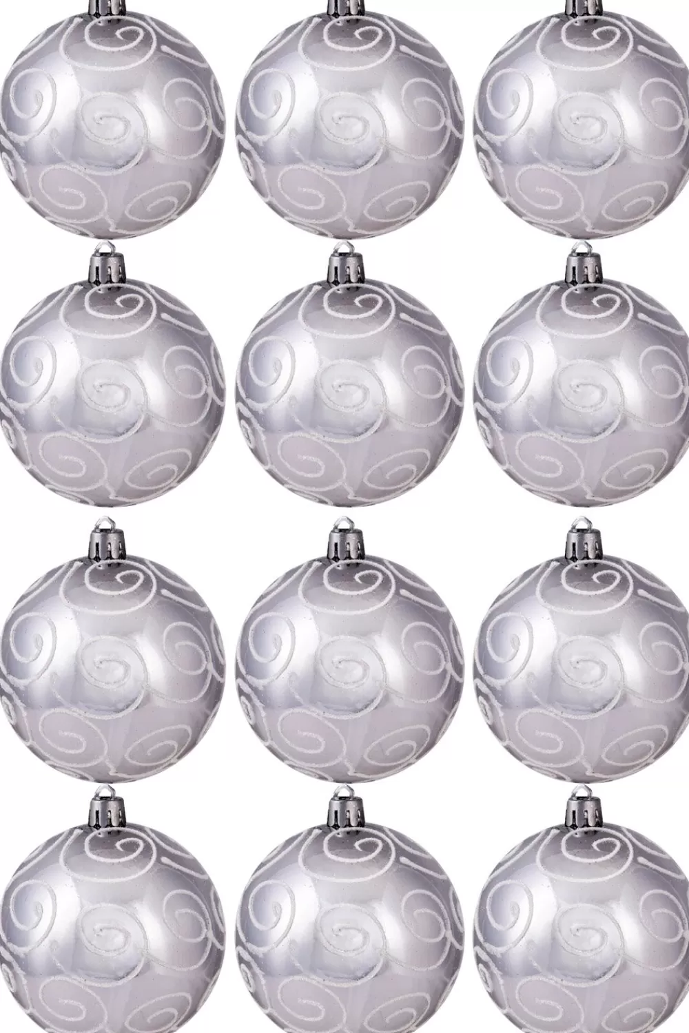 Christmas Tree World Hand Painted Shatterproof Bauble Design 38 (12 Pack)< Hand Painted Baubles