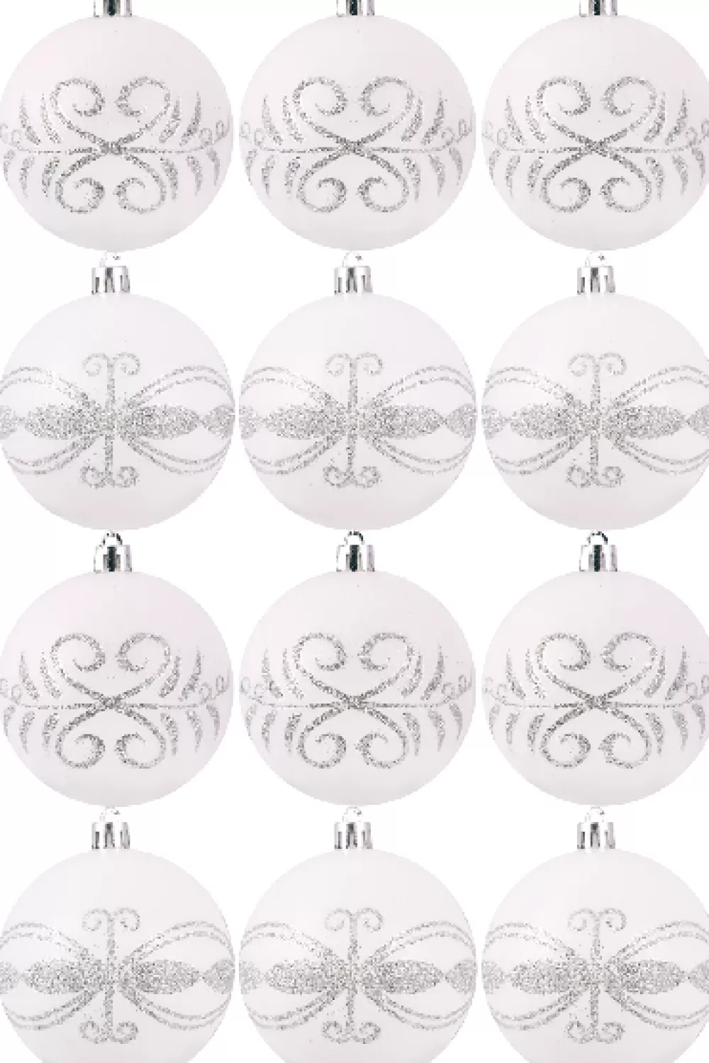 Christmas Tree World Hand Painted Shatterproof Bauble Design 7 (9-12 Pack)< Hand Painted Baubles