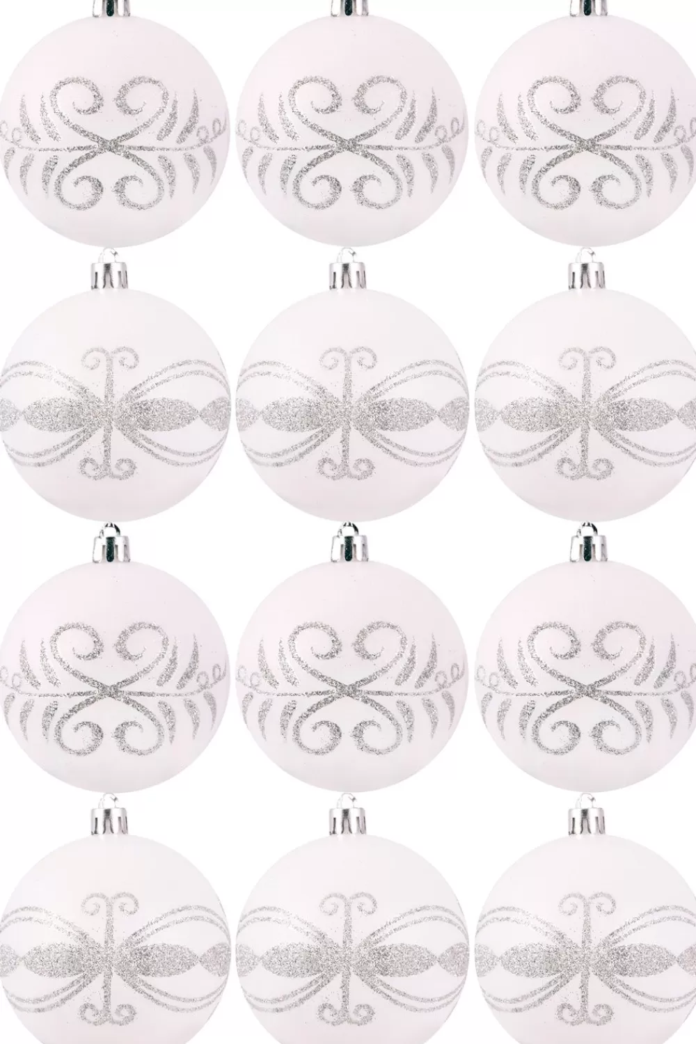 Christmas Tree World Hand Painted Shatterproof Bauble Design 7 (9-12 Pack)< Hand Painted Baubles