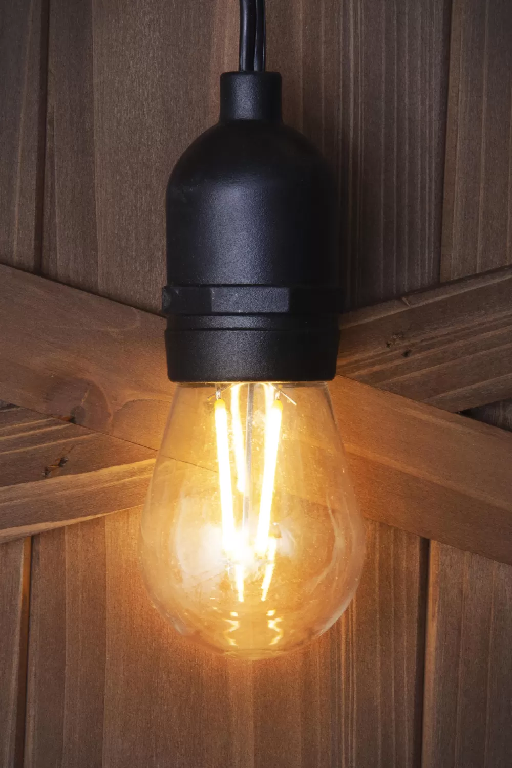 Christmas Tree World Large Bulb Connectable Outdoor Festoon Lights (Warm White)< Connectable Lights | Outdoor Christmas Lights