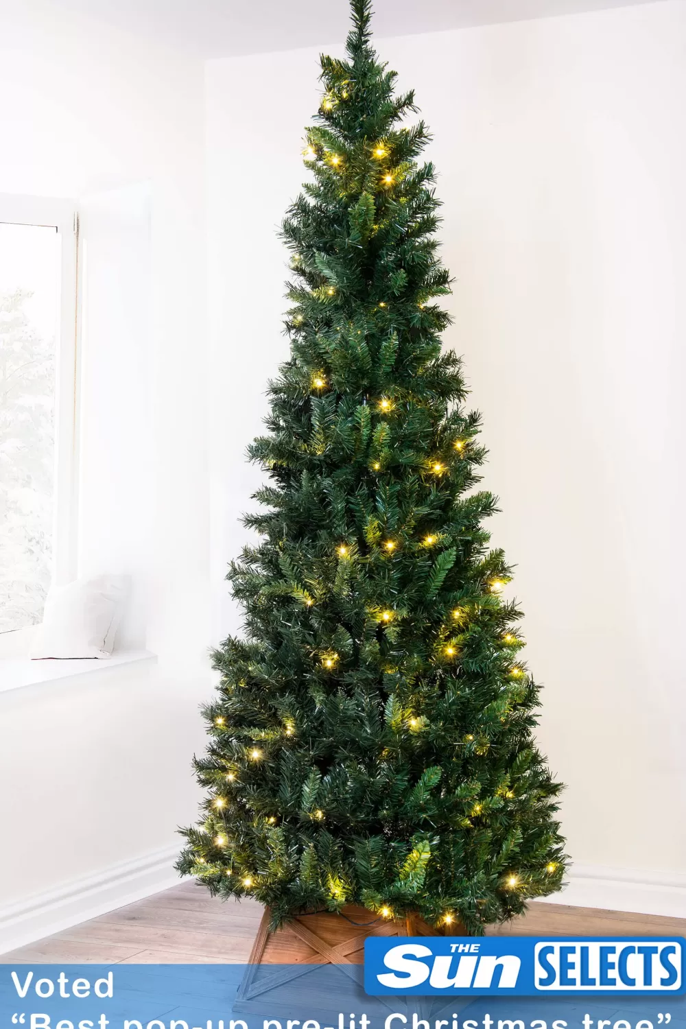 Christmas Tree World Pre-Lit Pop Up Christmas Tree (6ft To 7ft)< Pre-Lit Christmas Trees | Pop Up Christmas Trees