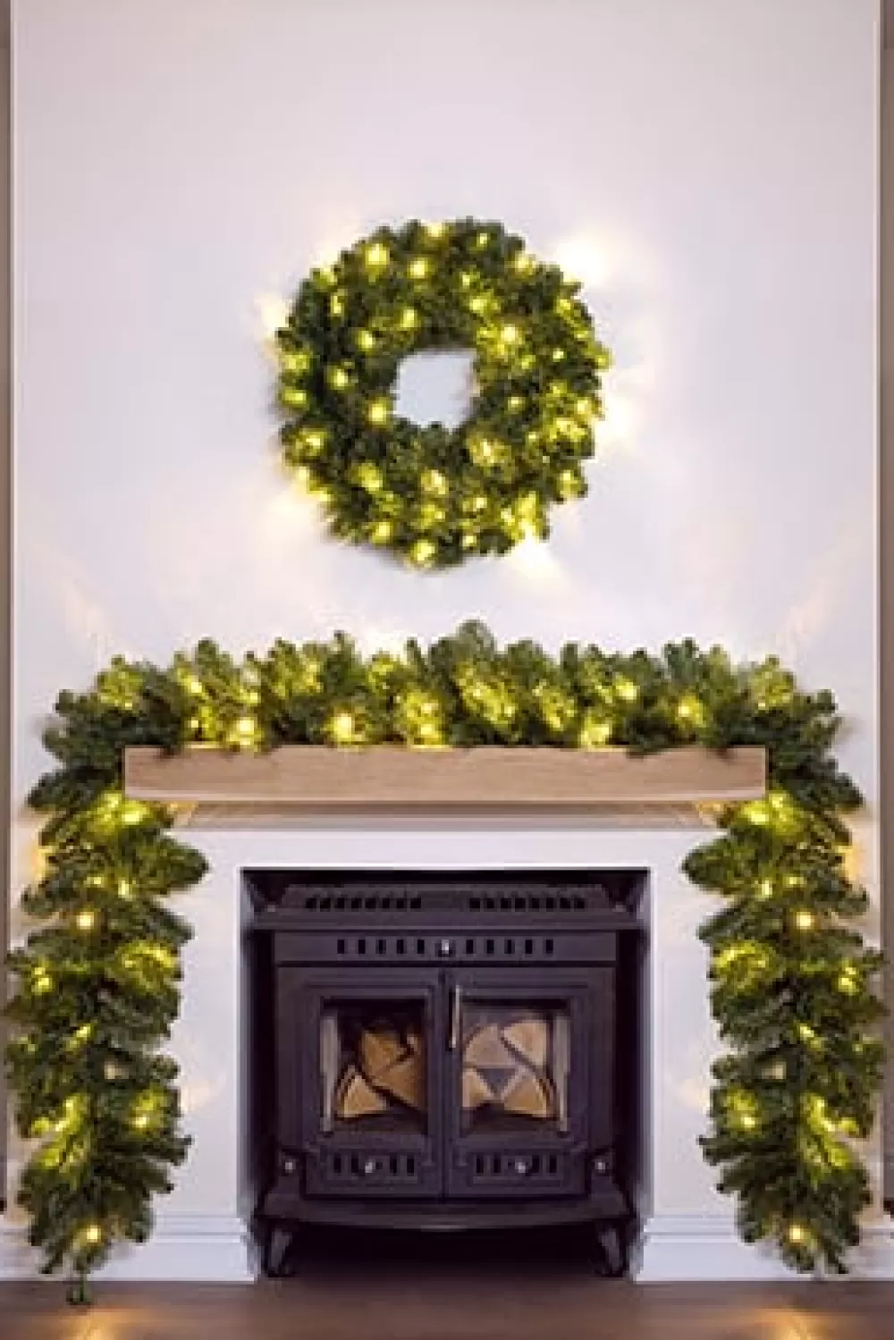 Christmas Tree World The 270cm Pre-lit Connectable Arbor Vitae Garland< Pre-Lit Christmas Garlands