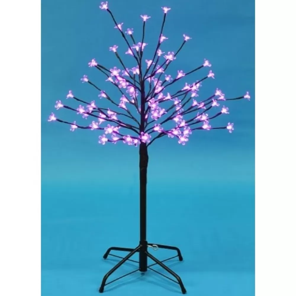 Christmas Tree World The 3ft Pink LED Blossom Tree< 3 Foot Pre Lit Christmas Trees | Outdoor Christmas Trees