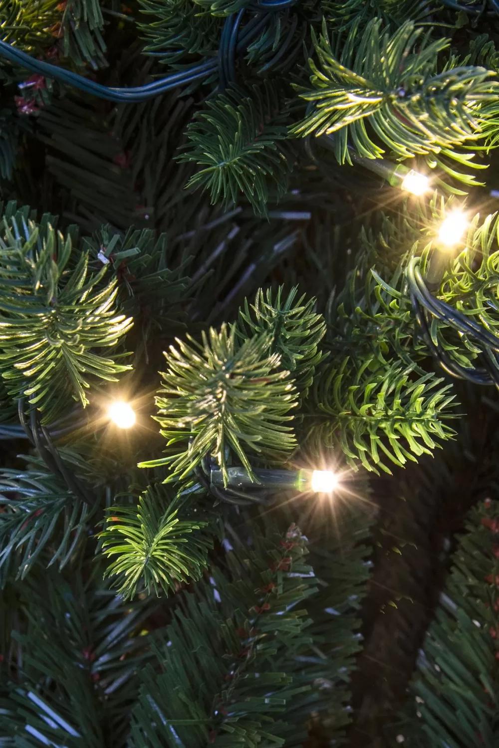 Christmas Tree World The 6ft Indoor/Outdoor Pre-lit Ultra Slim Mixed Pine< 6 Foot Pre Lit Christmas Trees | Outdoor Christmas Trees