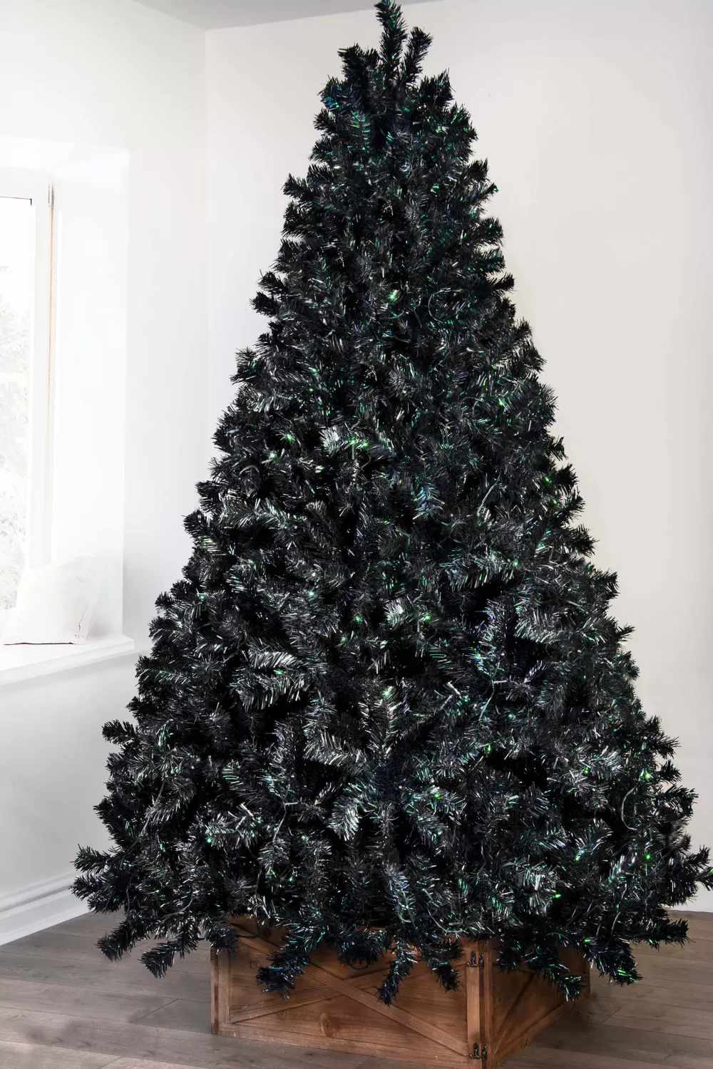 Christmas Tree World The Black Iridescence Pine Tree (6ft To 7ft)< Unlit Christmas Trees