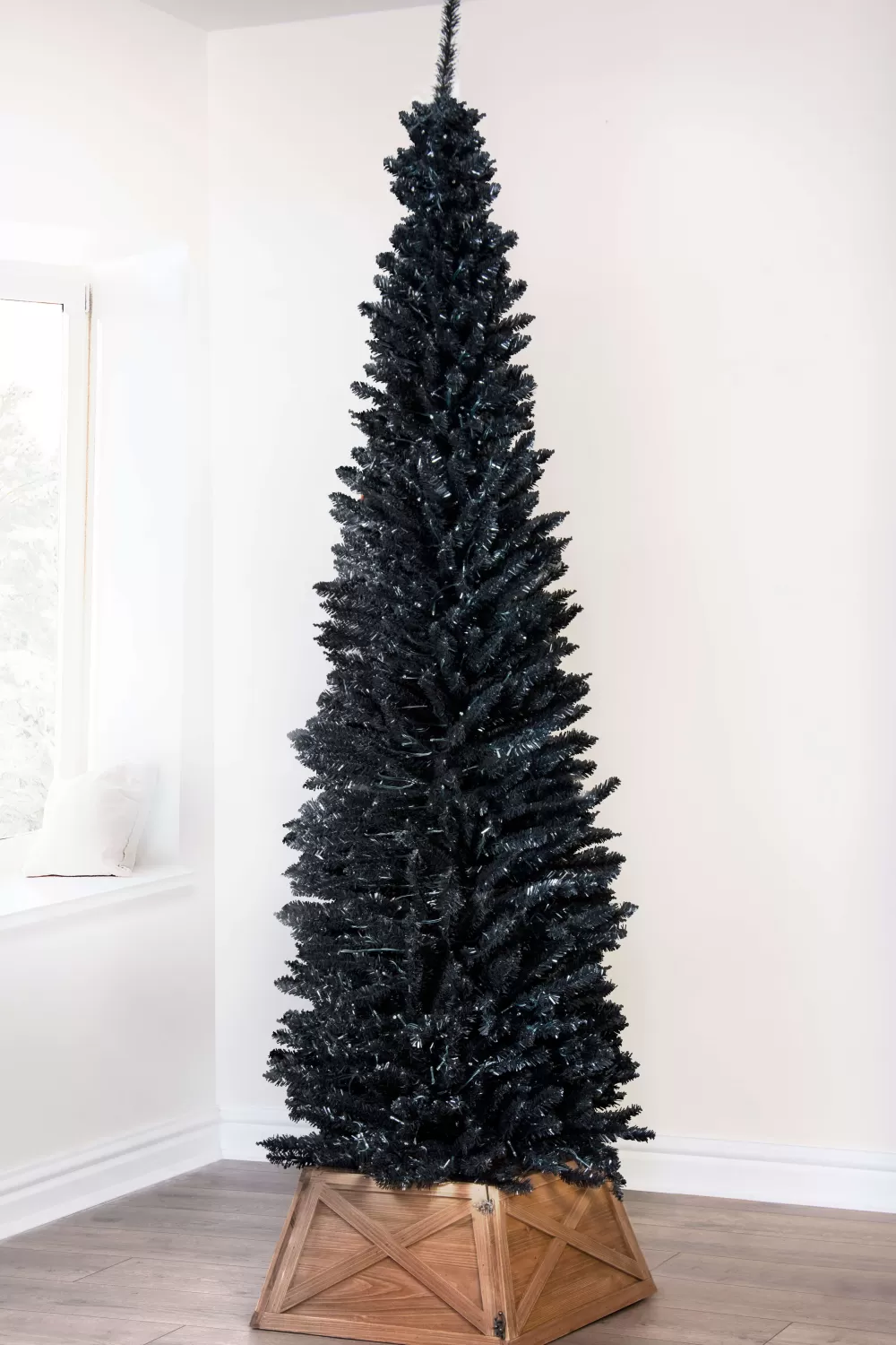Christmas Tree World The Black Italian Pencilimo Tree< Unlit Christmas Trees