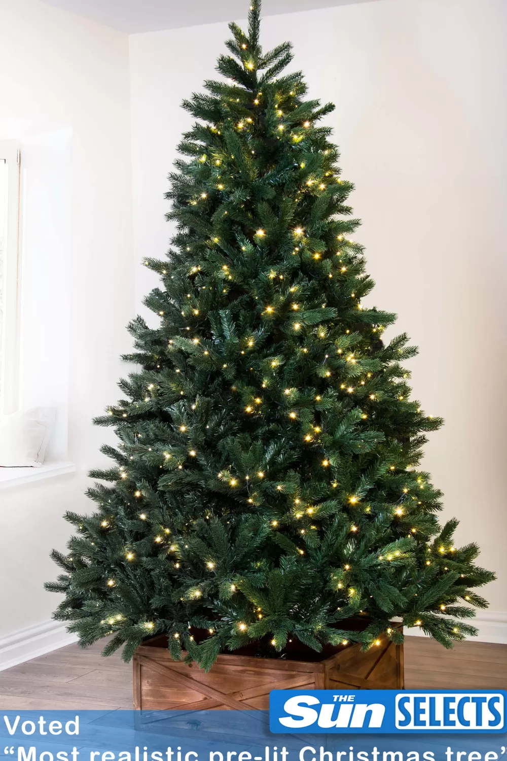 Christmas Tree World The Ultra Devonshire Fir Pre-lit With Warm White/Multicoloured LEDs (4ft To 12ft)< Pre-Lit Christmas Trees